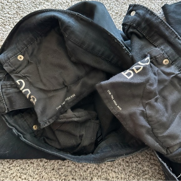 Two Pairs Of BDG Size 31 X 26 Ankle Twig High Rise Jeans R $69 Ea Washed Black - Picture 9 of 9